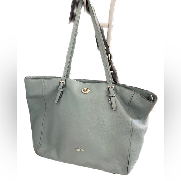 COACH Light Blue Large Purse Bag - Picture 1 of 5